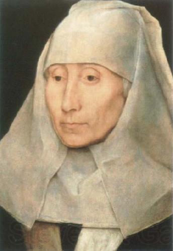 Hans Memling Portrait of an old Woman Germany oil painting art